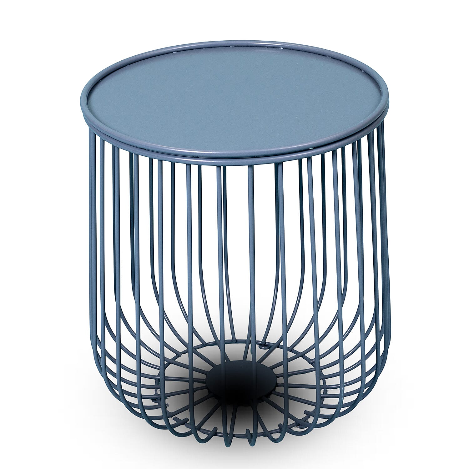 Outdoor Bistro Garden Set in Metal, Chairs and Table (Size 56x53x85 cm) - Aqua