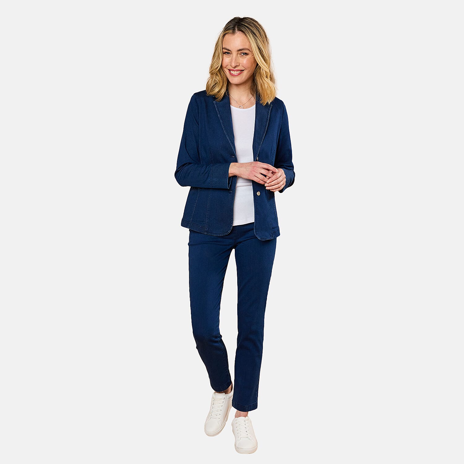 Emreco Cotton Blazer (Size 20) - Denim Blue