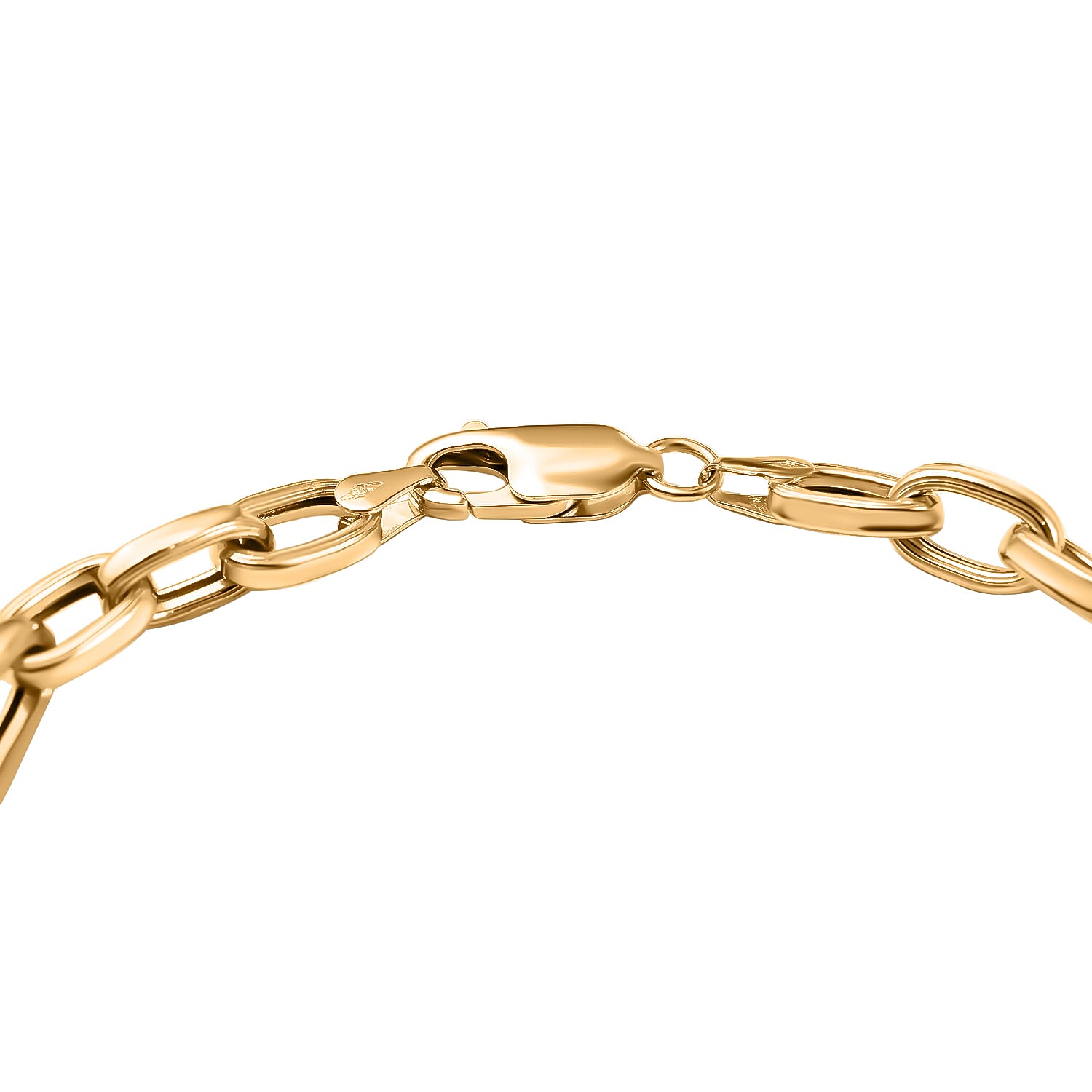 Hatton Garden Closeut - 9K Yellow Gold Figaro Bracelet (Size - 7.5), Gold Wt. 5.15 Gms