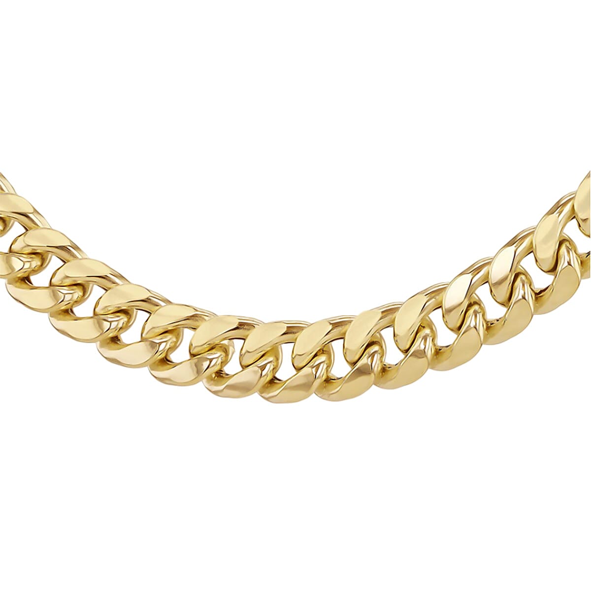 Hatton Garden Close Out - Italian Made 9K Yellow Gold Cuban Necklace (Size - 20),  Gold Wt. 18.03 Gms