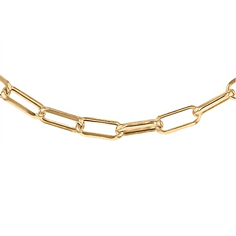 JCK Vegas Preview Deal - 9K Yellow Gold Paperclip Necklace (Size - 20), Gold Wt. 6.2 Gms