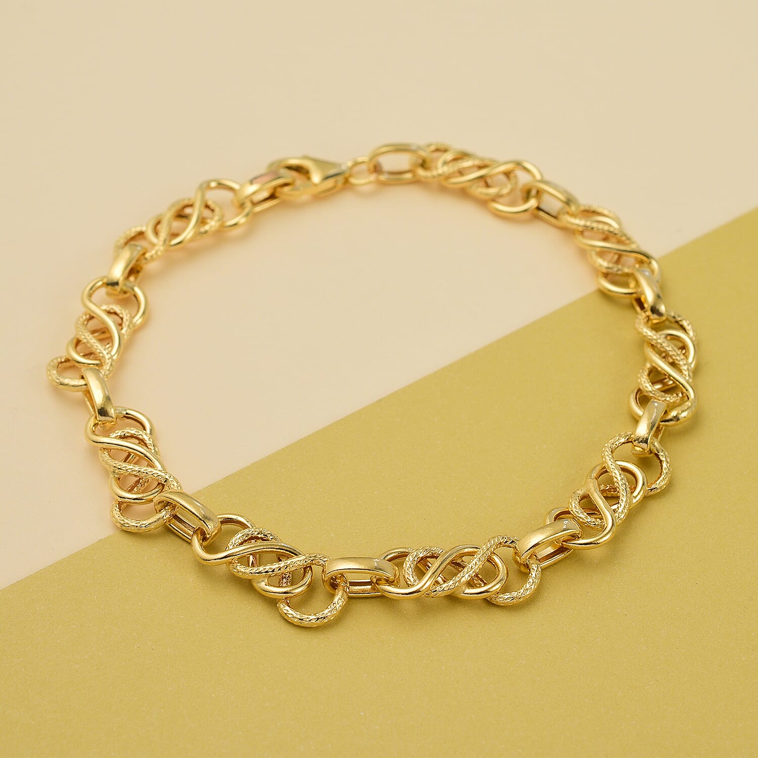 Italian Closeout - Celtic Knot Bracelet (Size - 7.5), 3.7 Gms