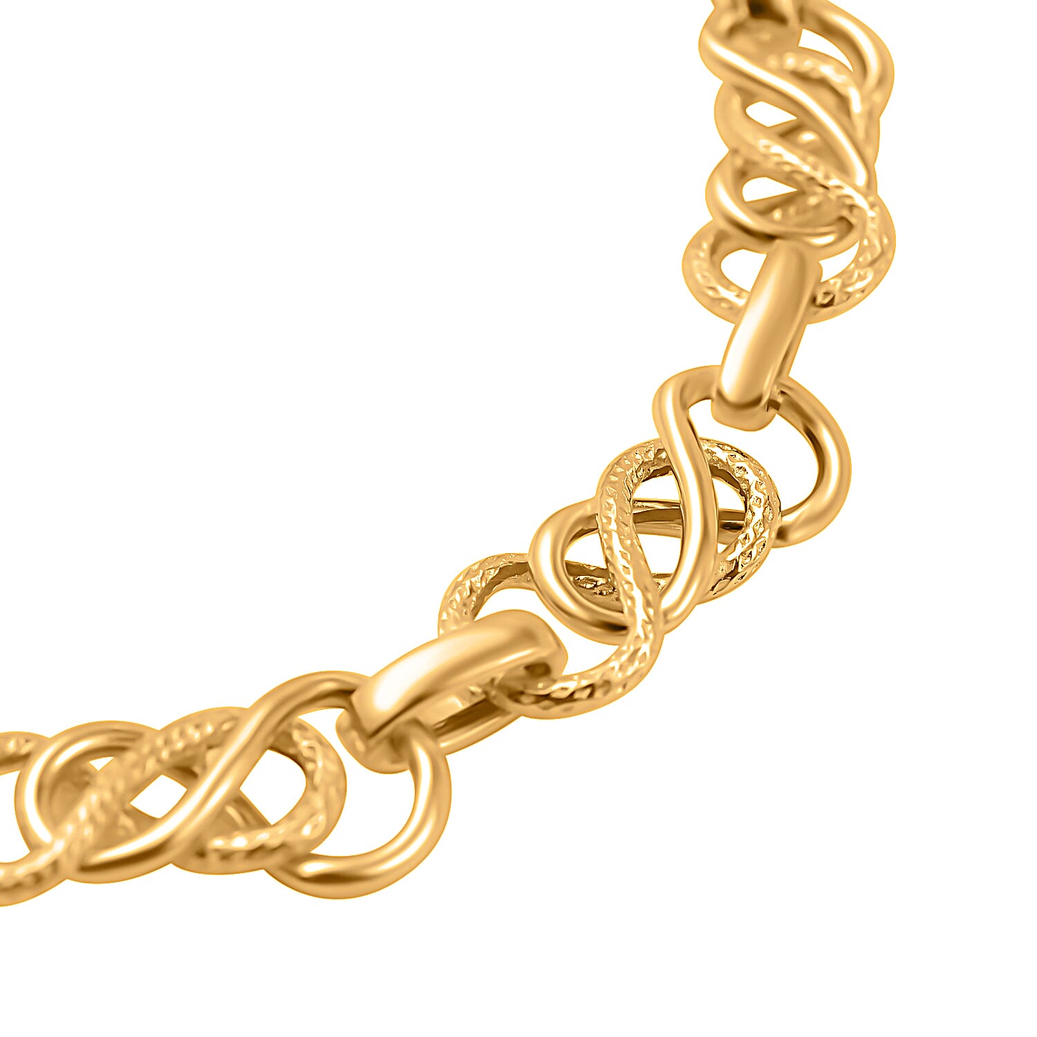 Italian Closeout - Celtic Knot Bracelet (Size - 7.5), 3.7 Gms