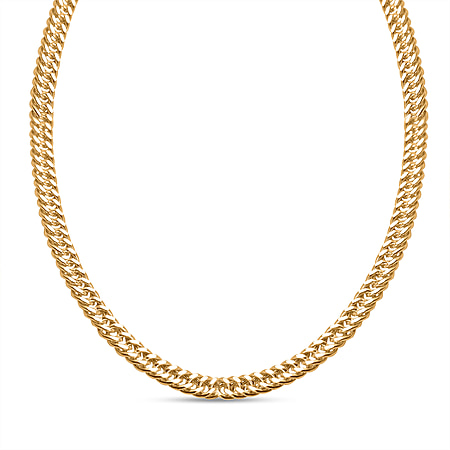 JCK Vegas Deal - 9K Yellow Gold Triple-Curb Necklace(Size - 20) 4.80 grams