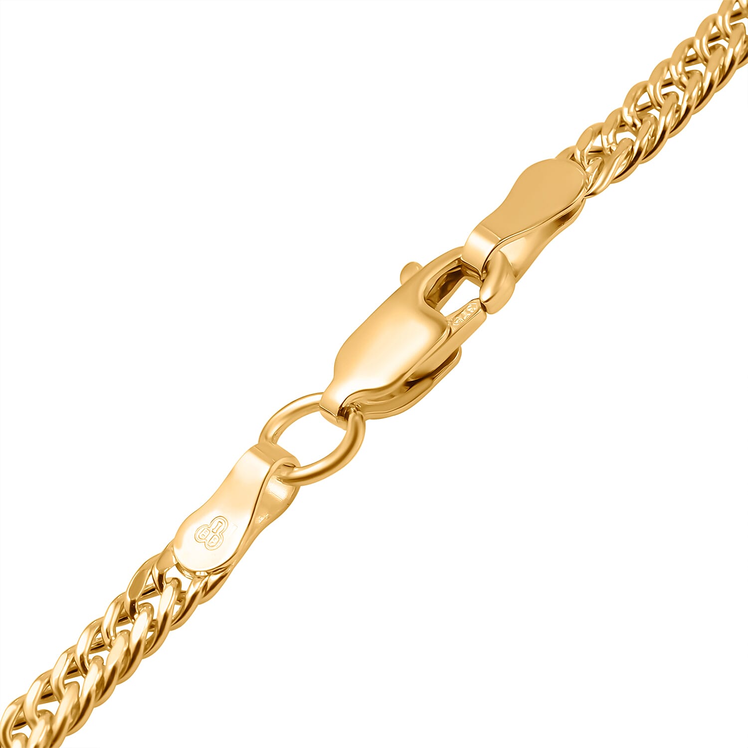 JCK Vegas Deal - 9K Yellow Gold Triple-Curb Necklace(Size - 20) 4.80 grams