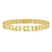 9K Yellow Gold  Bracelet (Size - 7.5),  Gold Wt. 7.6 Gms