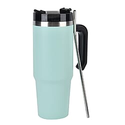 Coffee, Travel Mug and Tea Cup with Straw - 30oz