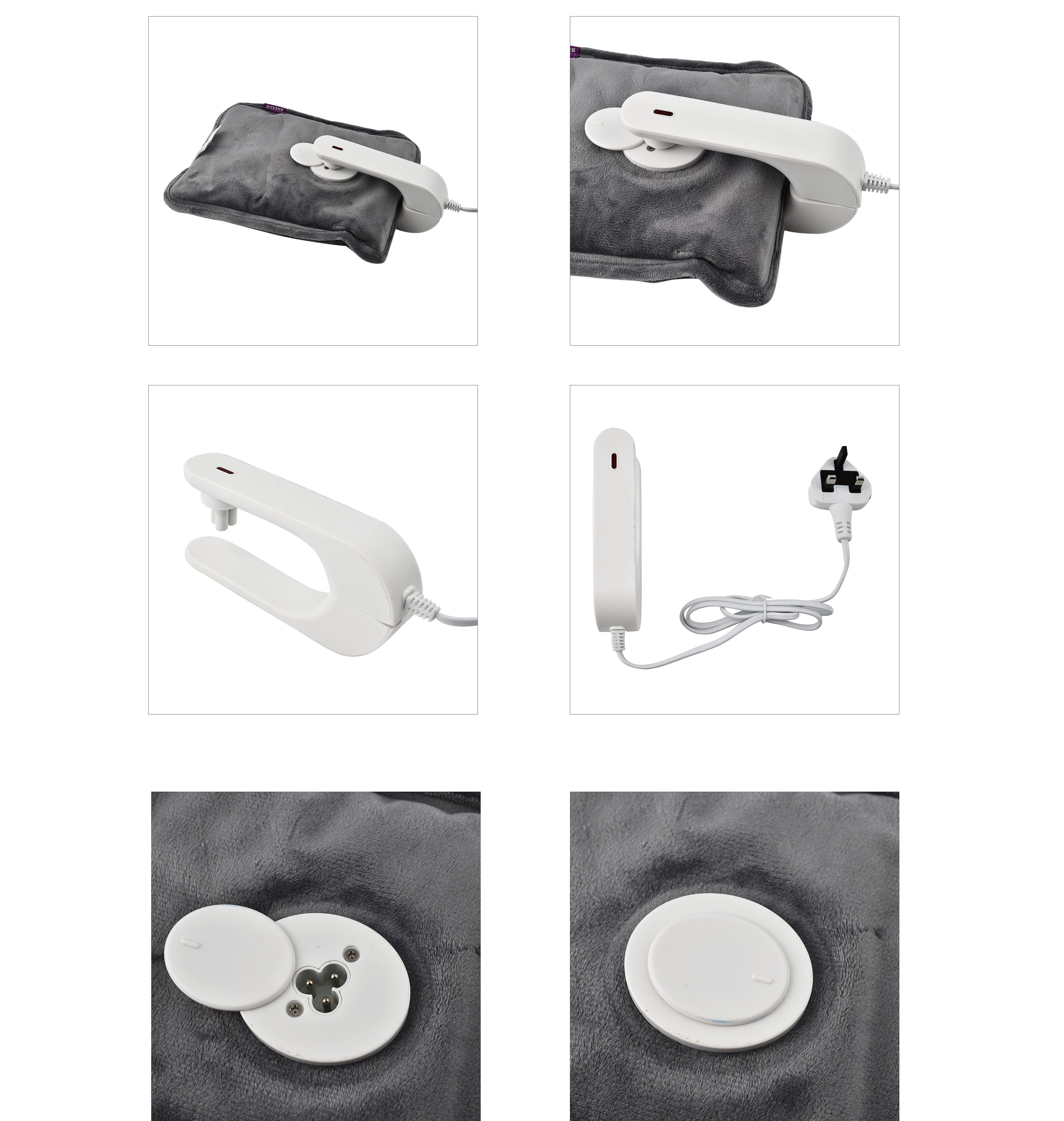 Pain Relief Hot Water Bottle for Hot Therapy- Grey