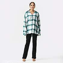 La Marey Pure Cotton Check Pattern Shirt with Two Pockets