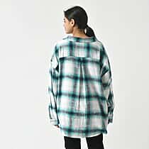 La Marey Pure Cotton Check Pattern Shirt with Two Pockets