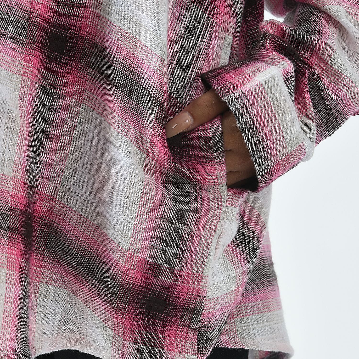 TAMSY Y-D Check Pattern with Side Two Pocket Shirt
