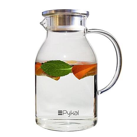 Pykal Glass Water Jug with Lid (2L)