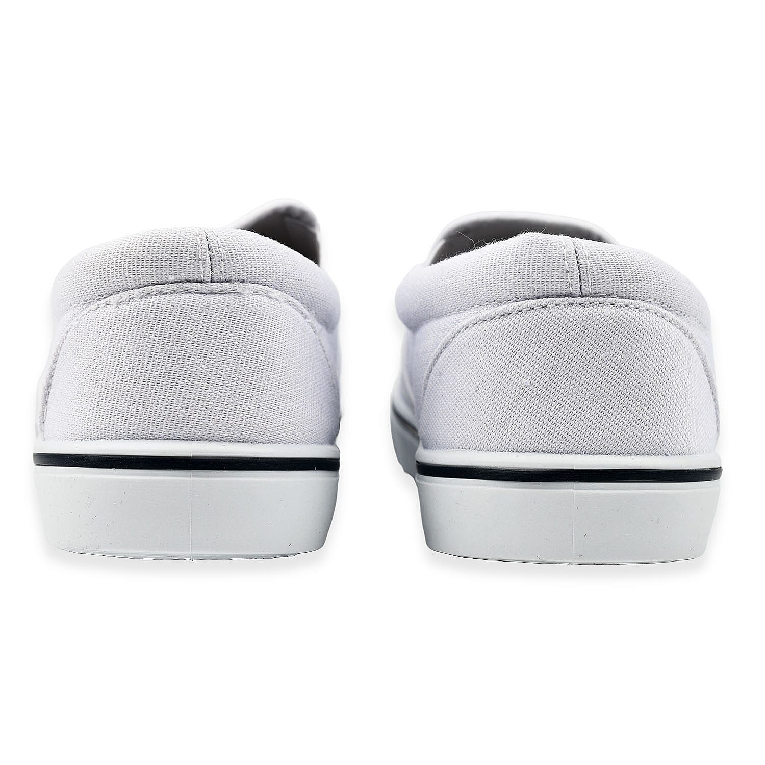 Mens Boston Canvas Shoes (Size 7) - White