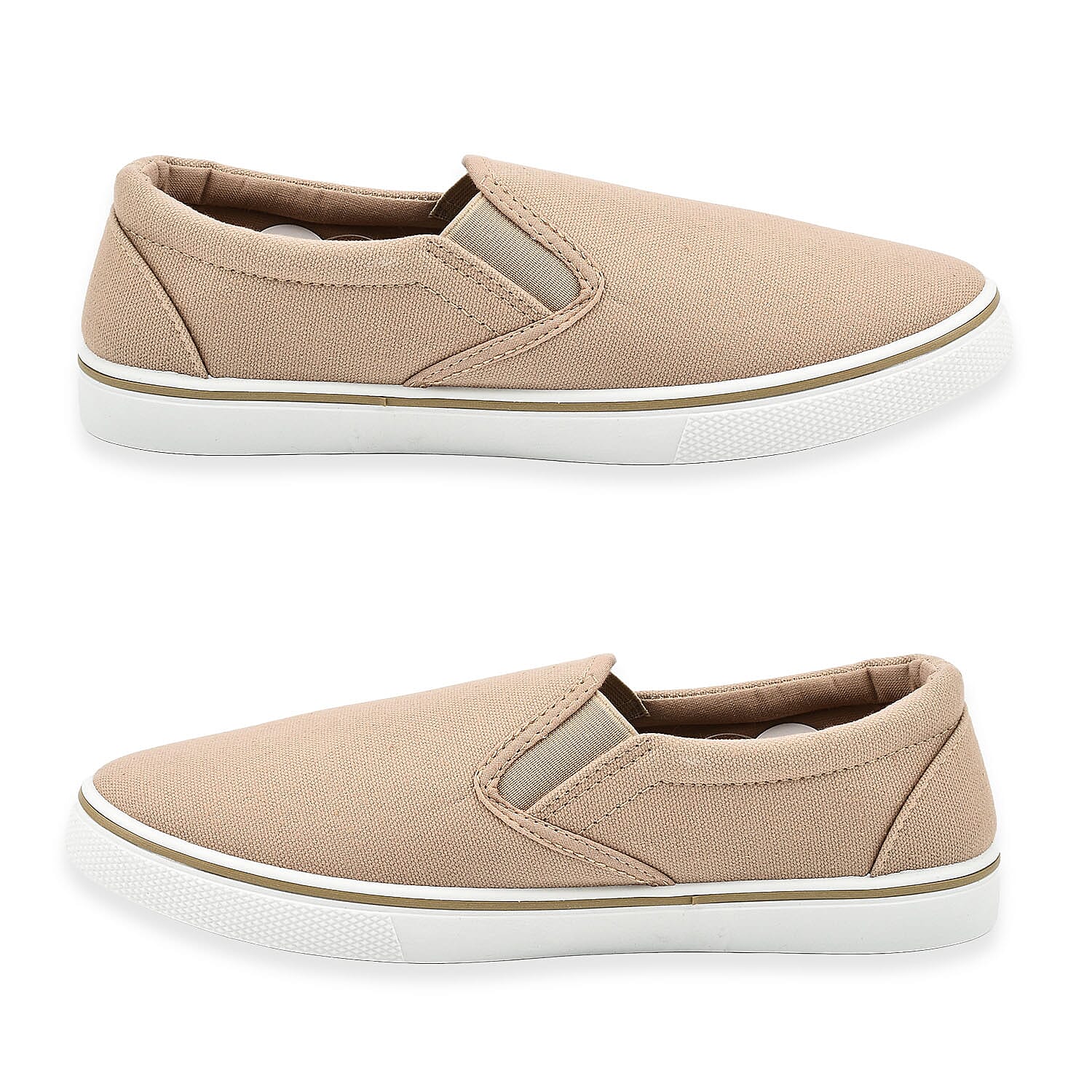 Mens Boston Canvas Shoes (Size 7) - White