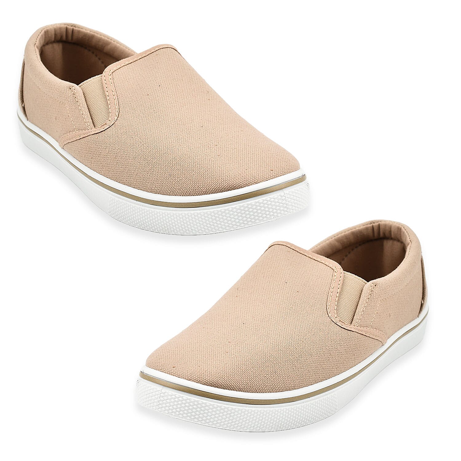 Mens Boston Canvas Shoes (Size 7) - White