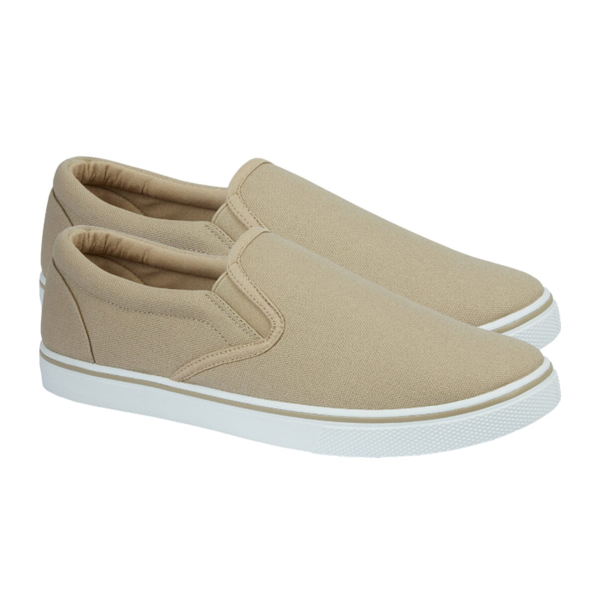 Mens Boston Canvas Shoes (Size 7) - White