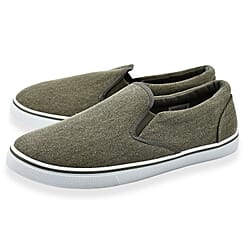 Mens Boston Canvas Shoes (Size 7) - White