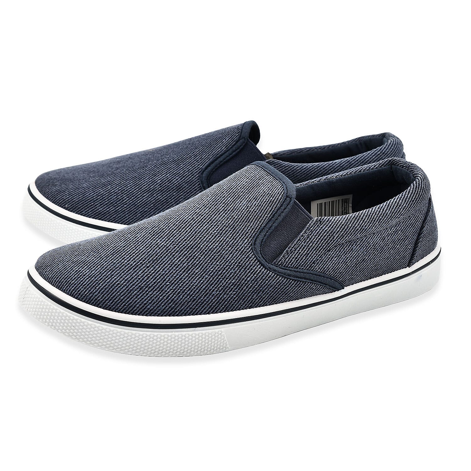 Mens Boston Canvas Shoes (Size 7) - White