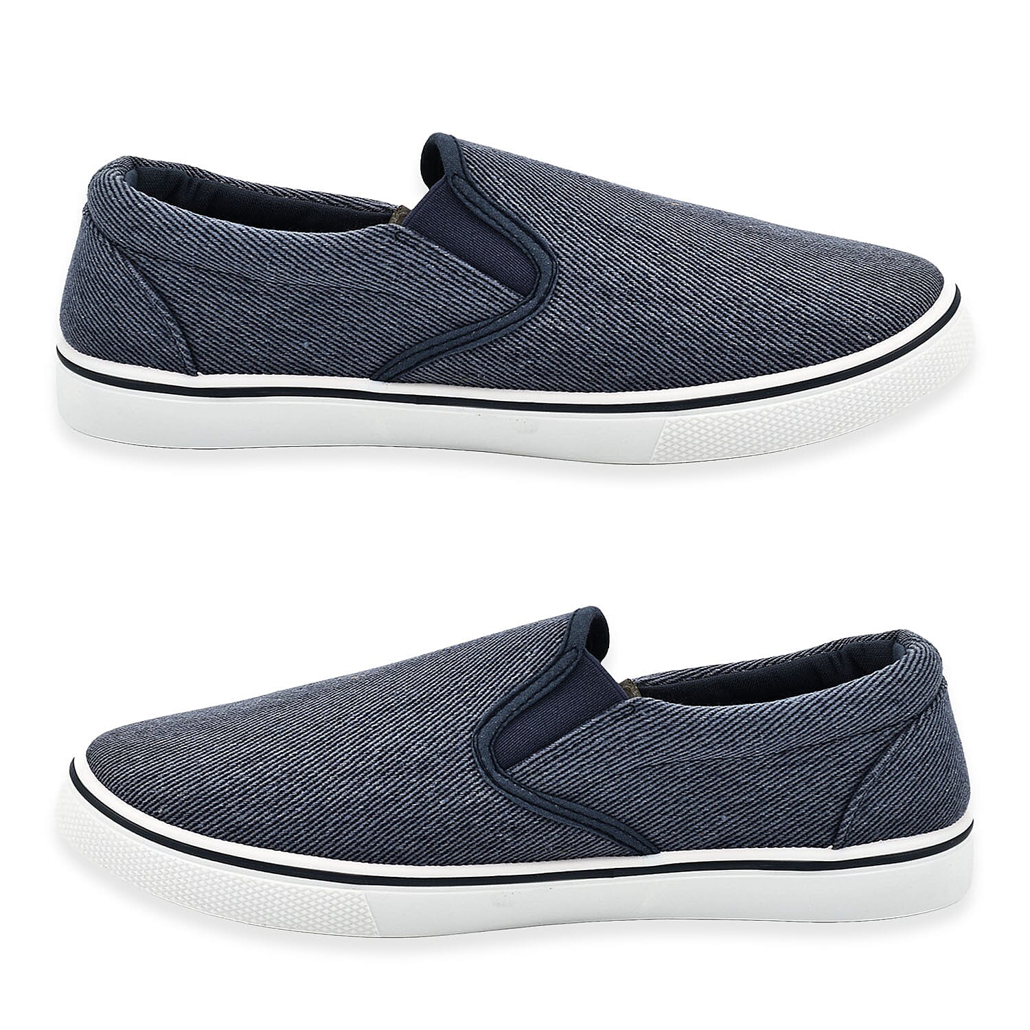 Mens Boston Canvas Shoes (Size 7) - White