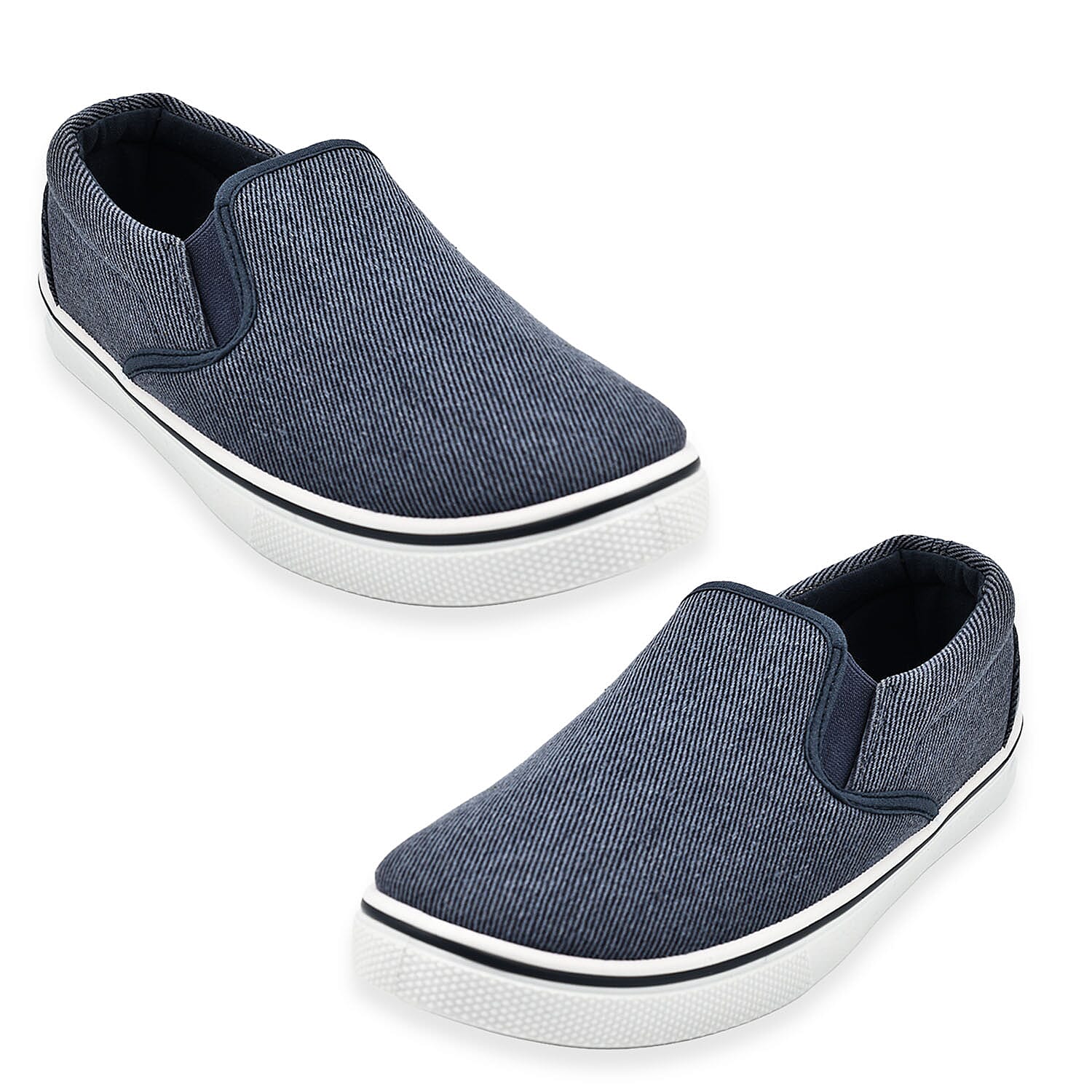 Mens Boston Canvas Shoes (Size 7) - White