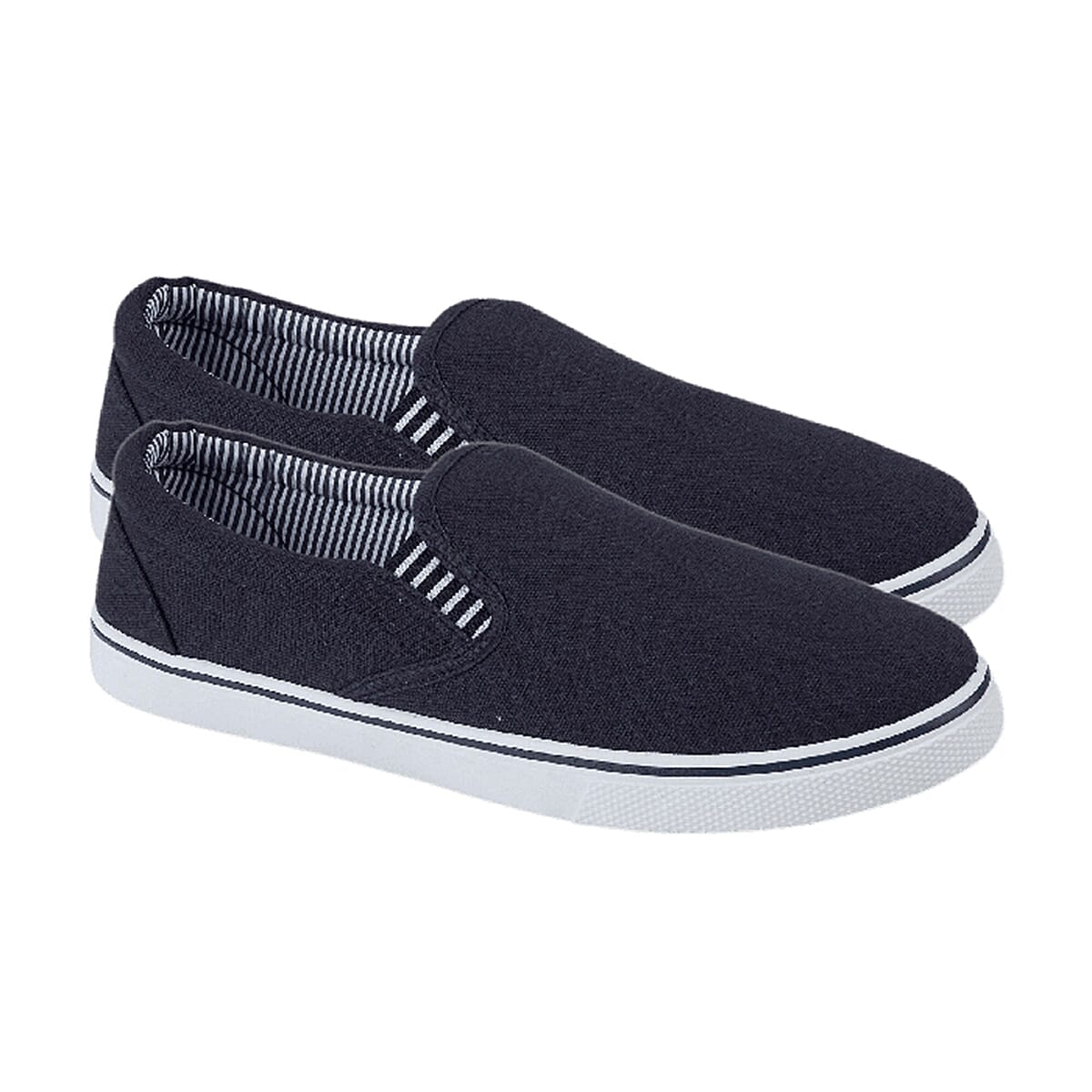 Mens Boston Canvas Shoes (Size 7) - White Mens Boston Canvas Shoes (Size 7) - White