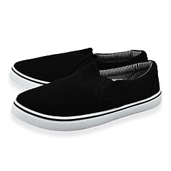 Mens Boston Canvas Shoes (Size 7) - White