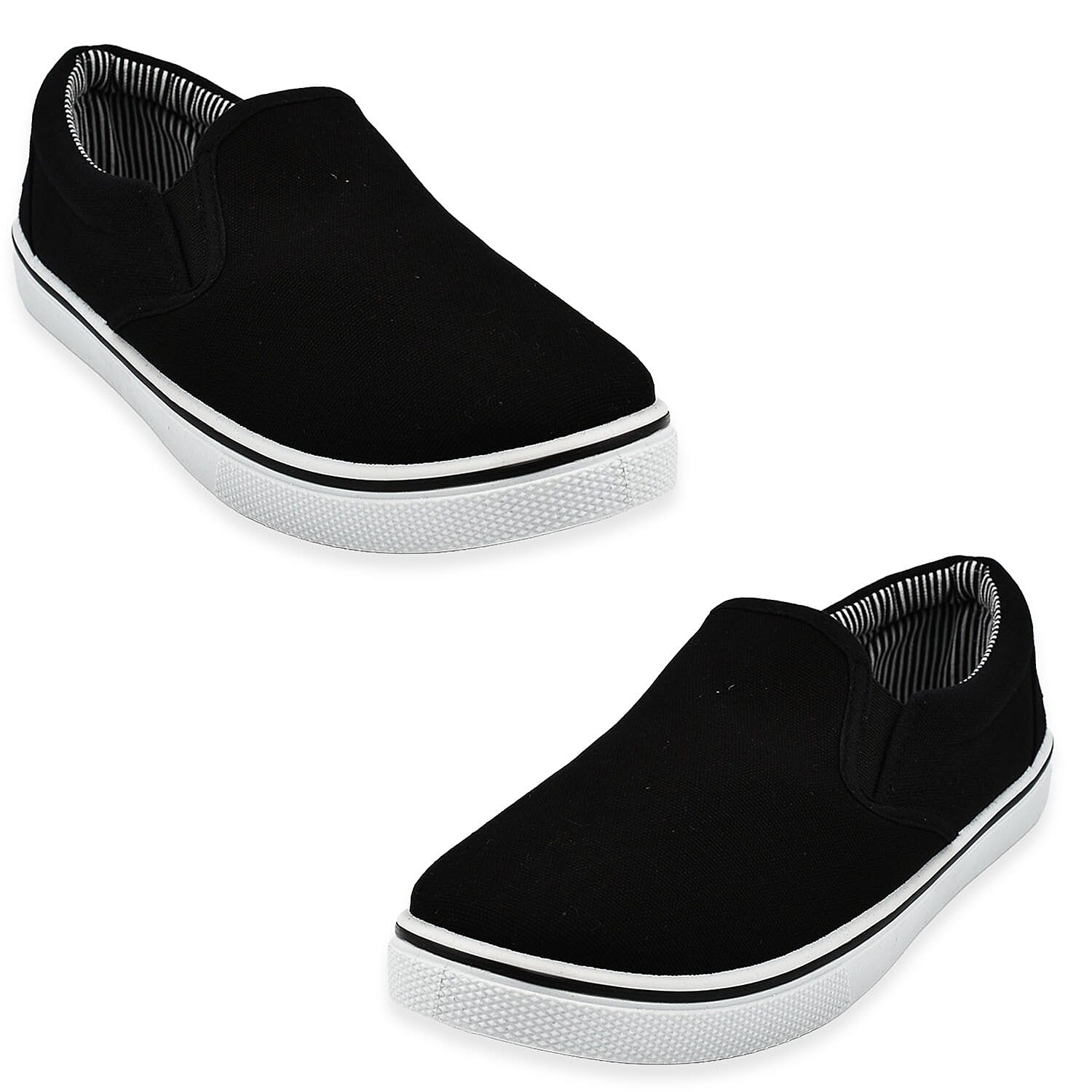 Mens Boston Canvas Shoes (Size 7) - White