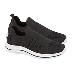 URBAN JACKS Light Weight Slip on Detroit Shoe - Black