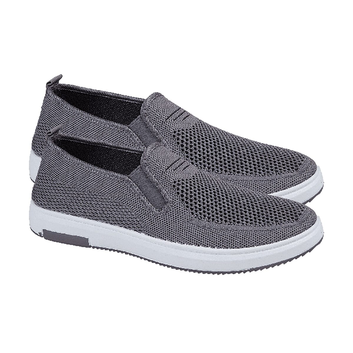 URBAN JACKS Mens Darwin Canvas Shoes (Size 7) - Grey