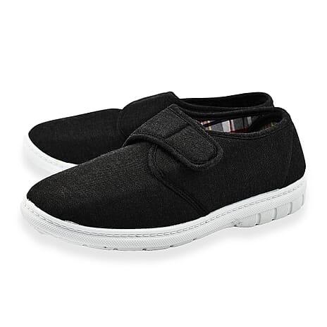 Mens Canvas Kevin Shoes (Size 8) - Charcoal