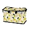 18L Collapsible Picnic Bag with Leaves Pattern - Yellow & Green