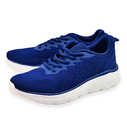 Lightweight Lace Up Orlando Mens Trainers - Black