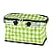 18L Collapsible Picnic Bag with Check Pattern - Red