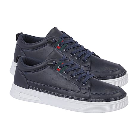 CHARLES SOUTHWELL Mens Maranello Lace-Up Trainers (Size 10) - Navy