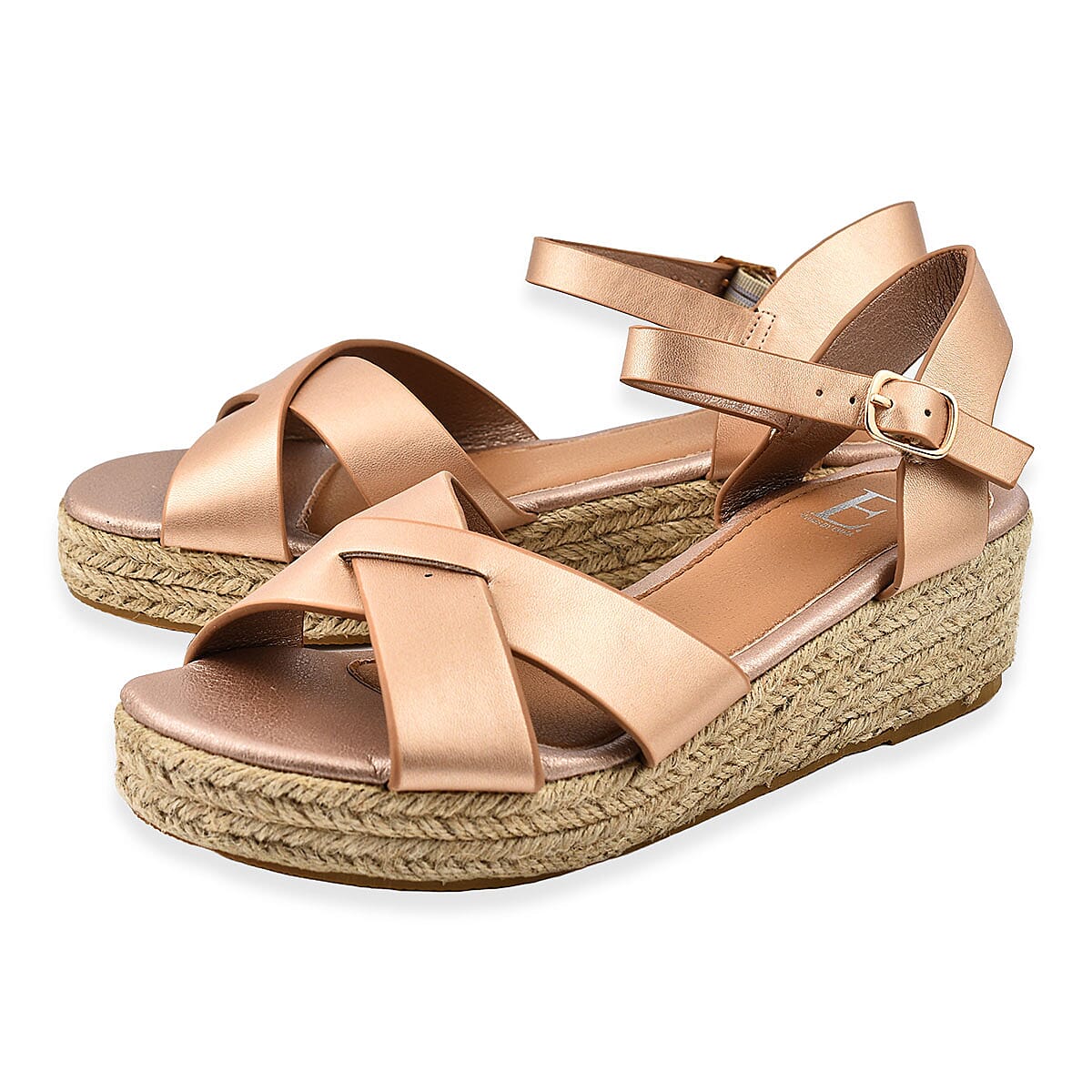 Cross fashion wedge sandal