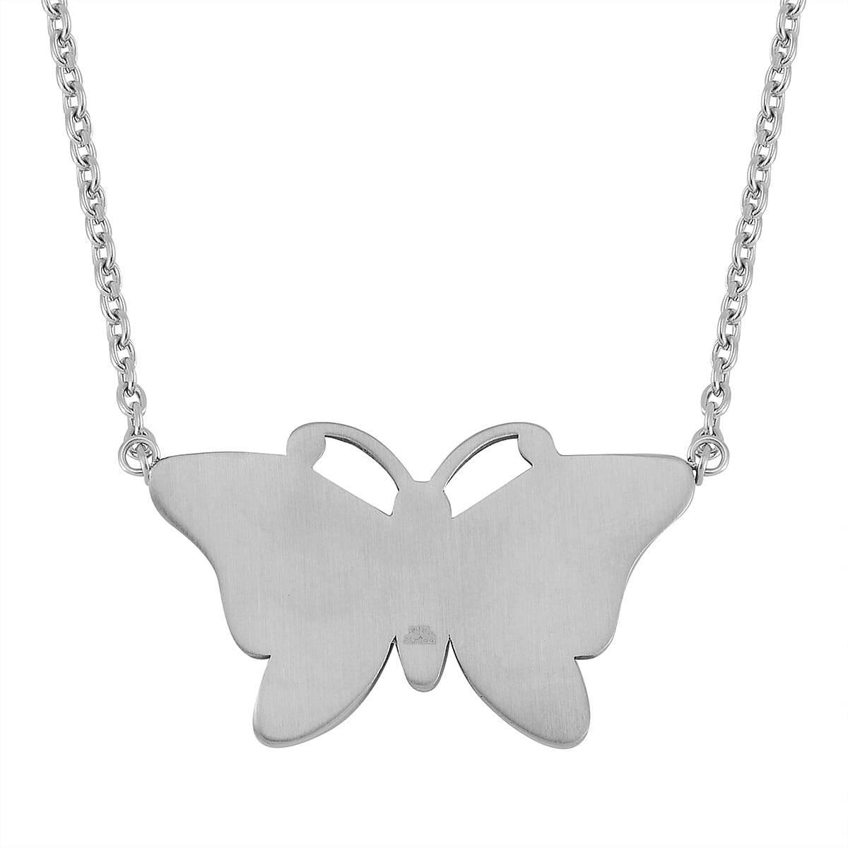 Multi Colour Murano Style Glass Butterfly Necklace (Size - 24) Multi Colour Murano Style Glass Butterfly Necklace (Size - 24)