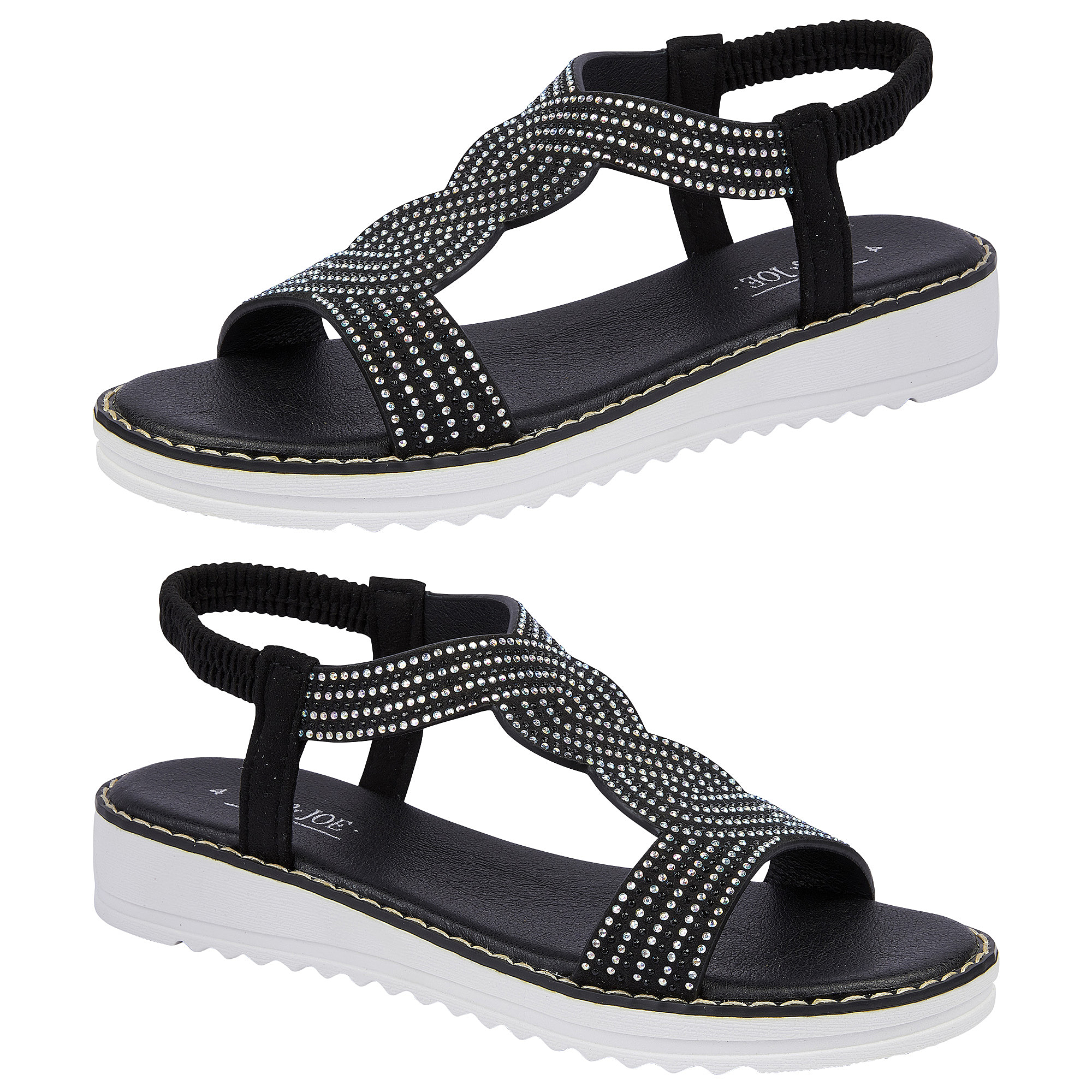 Ladies-Sandal-Size-4-Black