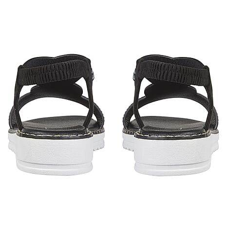 MARIPOSA Embellished Ladies Sandal (Size 6) - Black