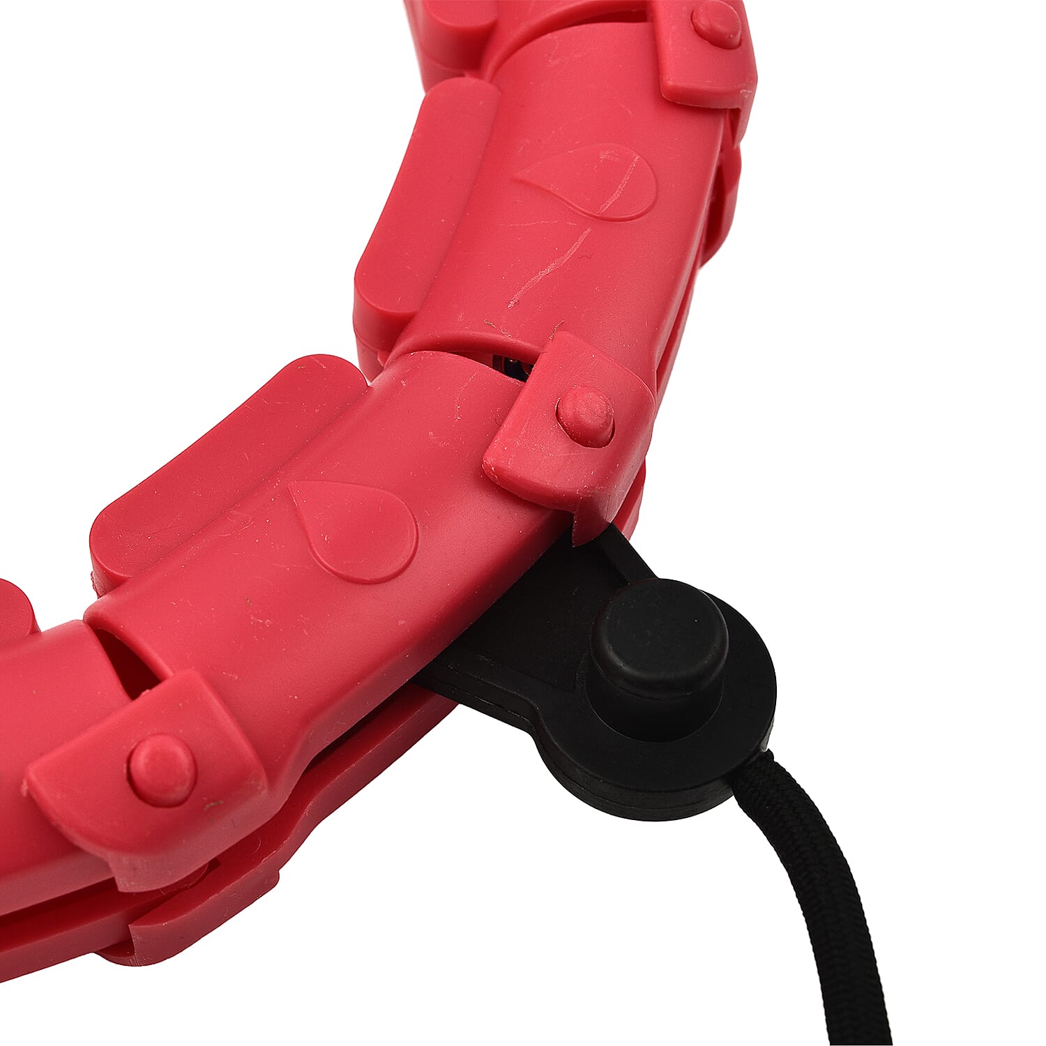 Weighted Smart Hula Ring Hoops with 360 Auto Rotation Massage - Pink