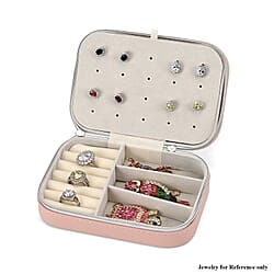 Patterned Jewellery Box (Size 16x11x5 cm) - Khaki