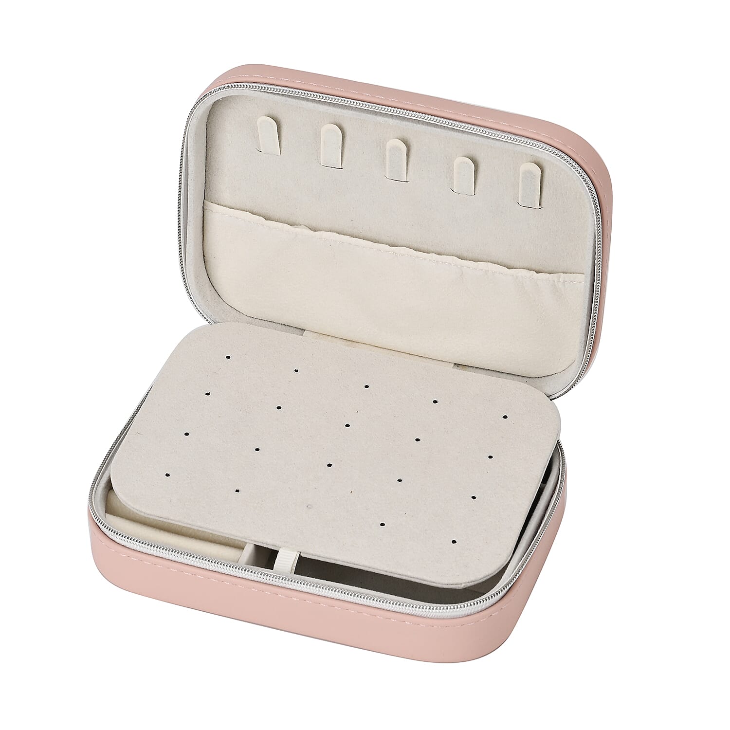 Patterned Jewellery Box (Size 16x11x5 cm) - Pink Patterned Jewellery Box (Size 16x11x5 cm) - Pink