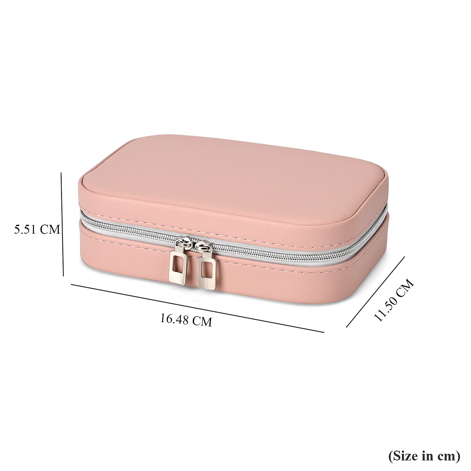 Patterned Jewellery Box (Size 16x11x5 cm) - Pink Patterned Jewellery Box (Size 16x11x5 cm) - Pink