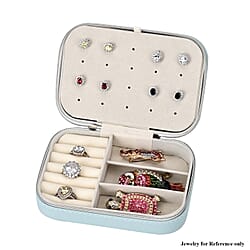 Patterned Jewellery Box (Size 16x11x5 cm) - Khaki