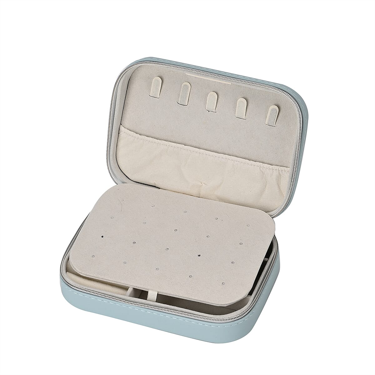 Patterned Jewellery Box (Size 16x11x5 cm) - Blue Patterned Jewellery Box (Size 16x11x5 cm) - Blue