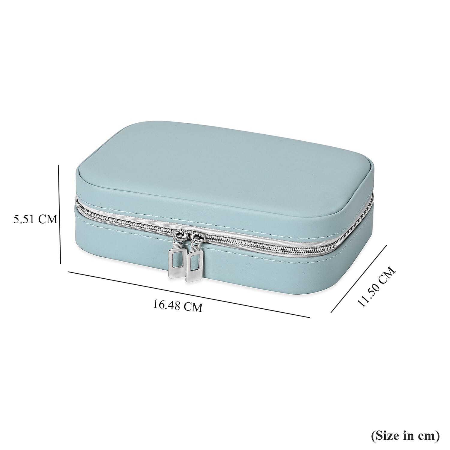 Patterned Jewellery Box (Size 16x11x5 cm) - Blue Patterned Jewellery Box (Size 16x11x5 cm) - Blue