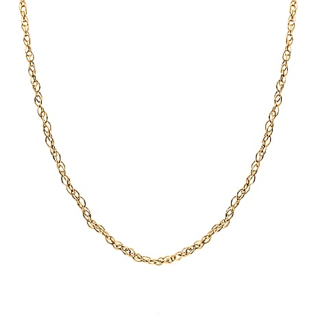 9K Gold Prince Of Wales Necklace - 18 inch