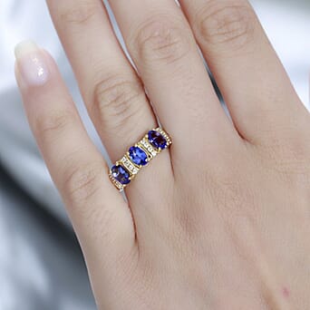https://tjcuk.sirv.com/Products/77/6/7767361/Tanzanite-White-Zircon-Main-Stone-With-Side-Stone-Ring-in-Vermeil-YG-S_7767361_2.jpg?w=342&h=342