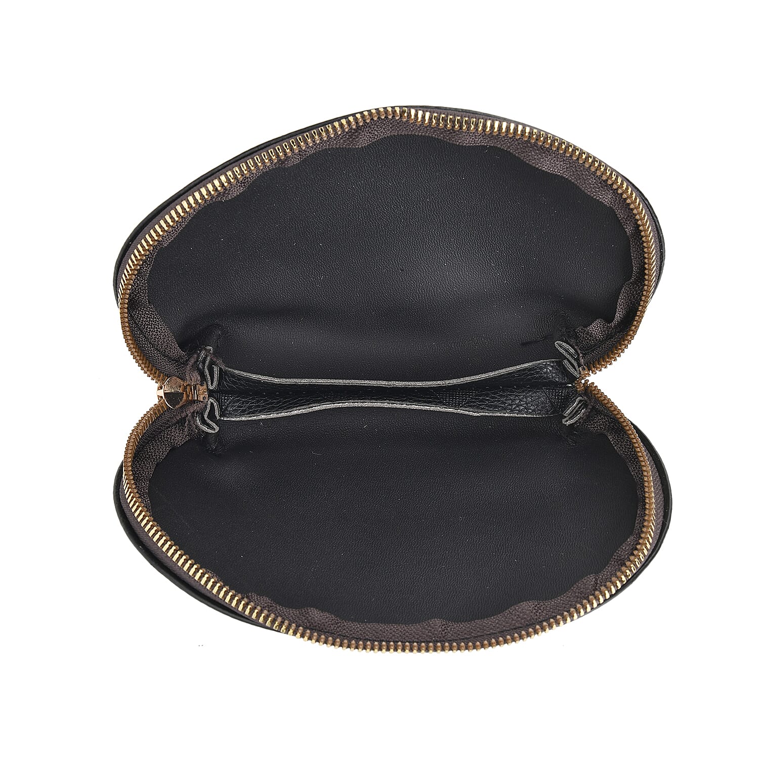 Embossed Rhomboid Handbag with Detachable Shoulder Strap - Coin Bag - Black