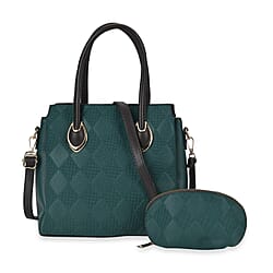 PU Embossed Crossbody Bag with Coin Bag