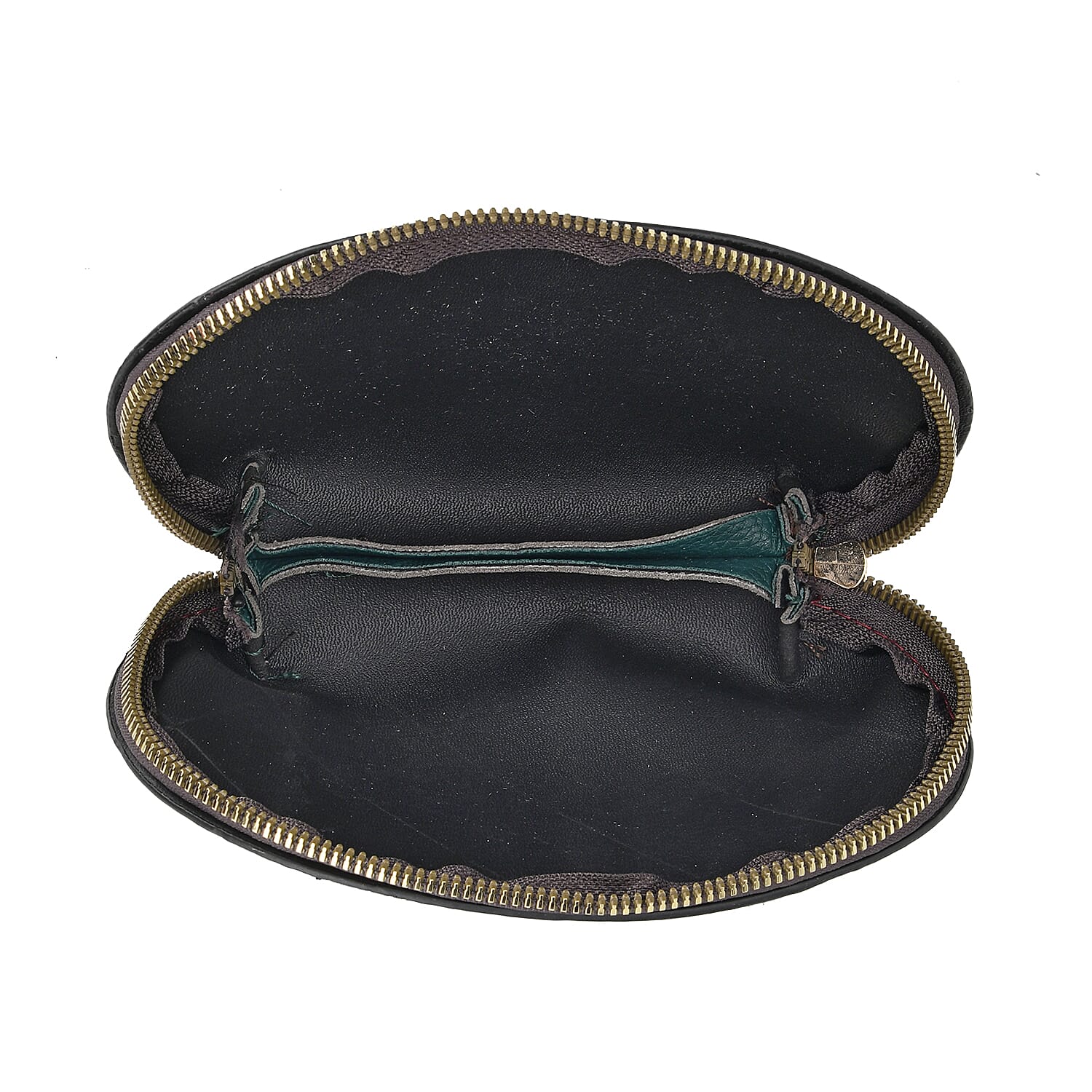 PU Embossed Crossbody Bag (Size 28x12x25 cm) - Green & Black